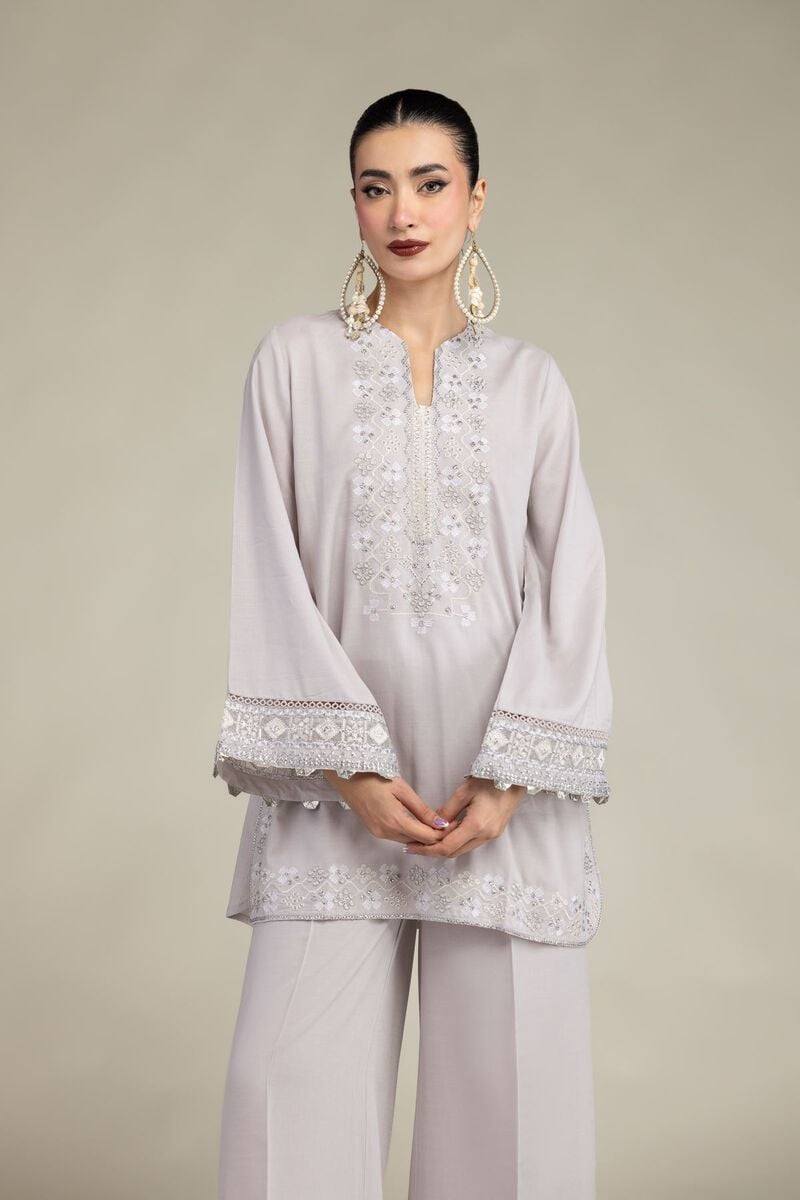 Silk Threadwork Kurta