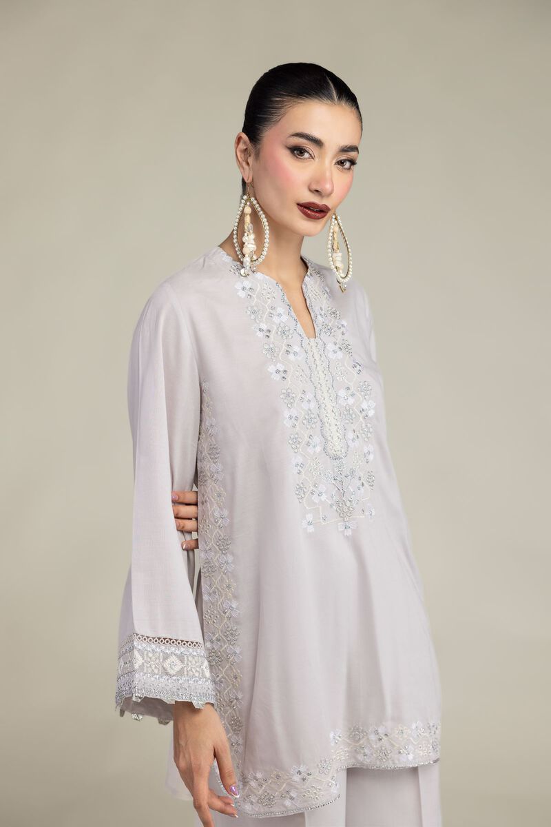 Silk Threadwork Kurta