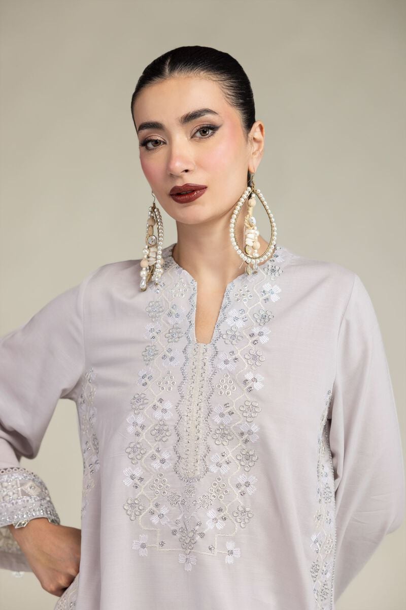 Silk Threadwork Kurta