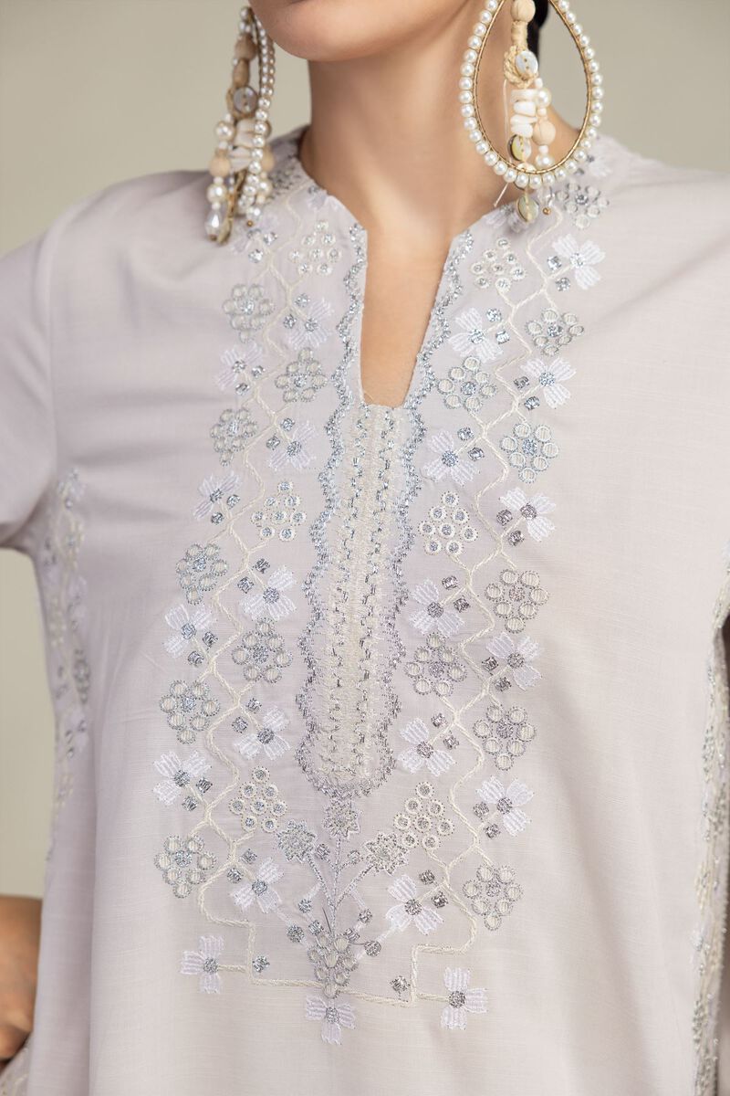 Silk Threadwork Kurta