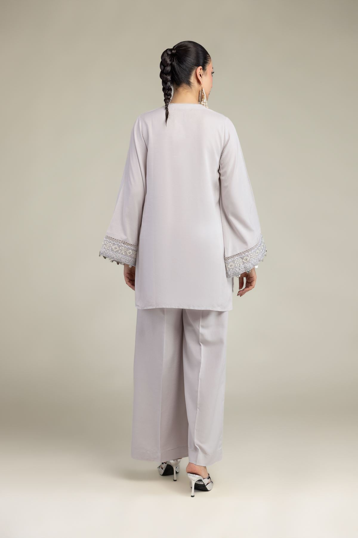 Silk Threadwork Kurta