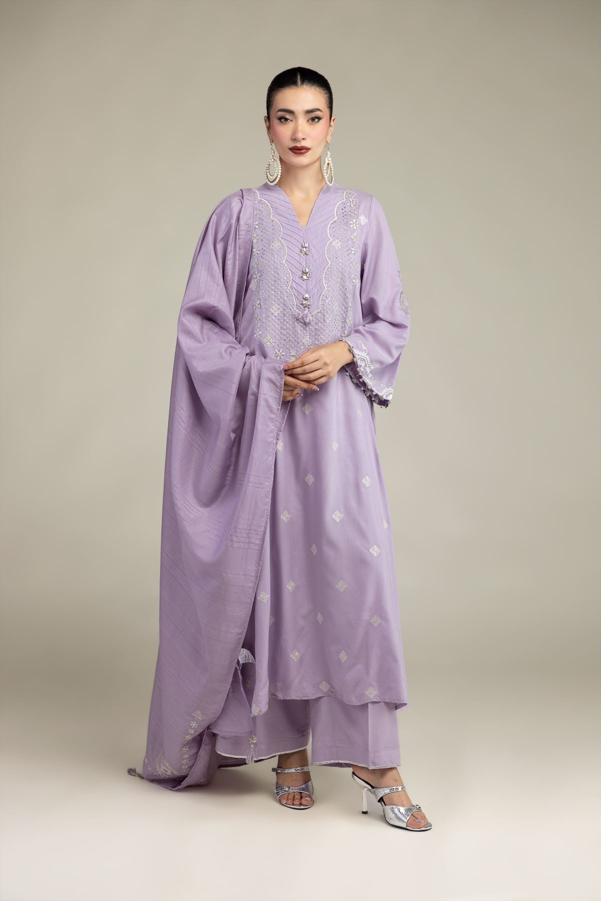 Solid Lavender Pants