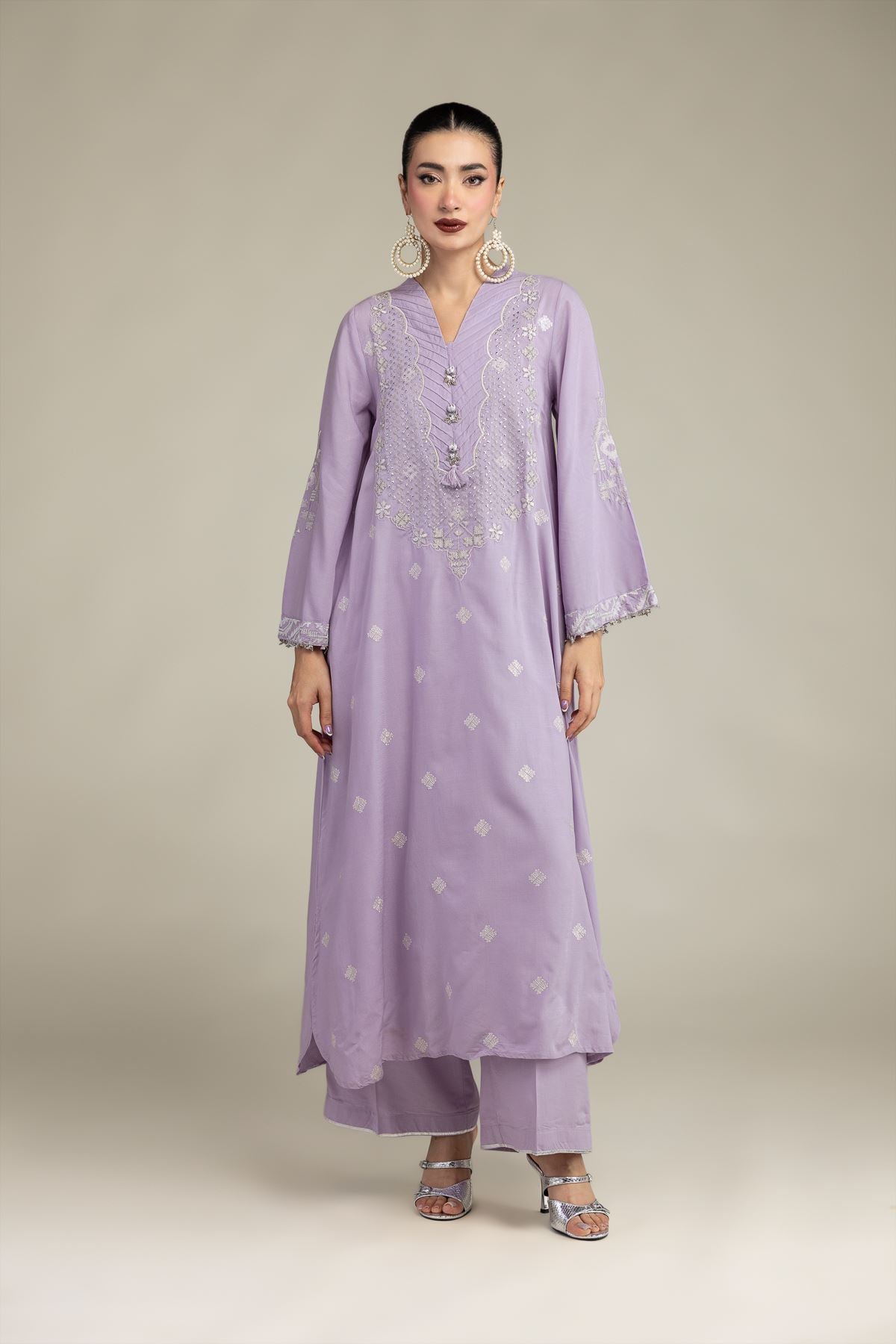 Solid Lavender Pants