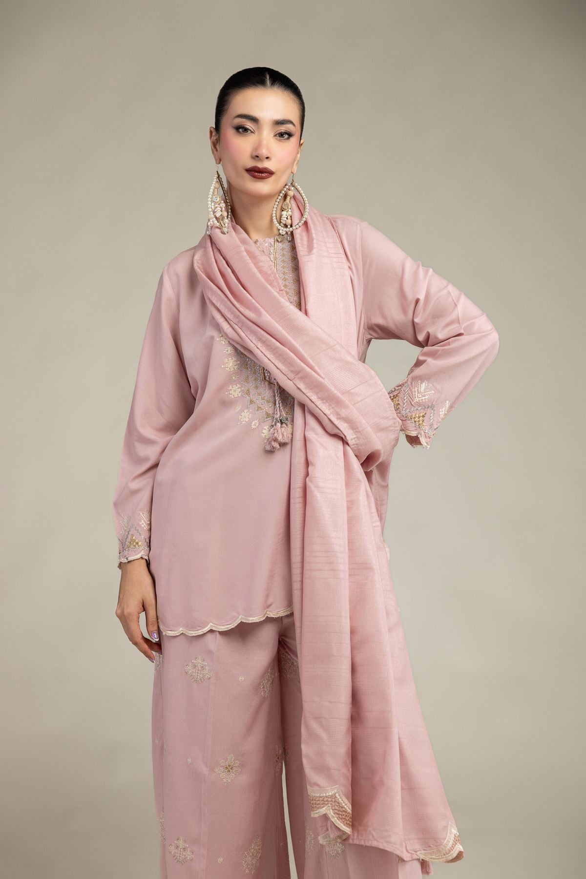 Light Pink Dupatta