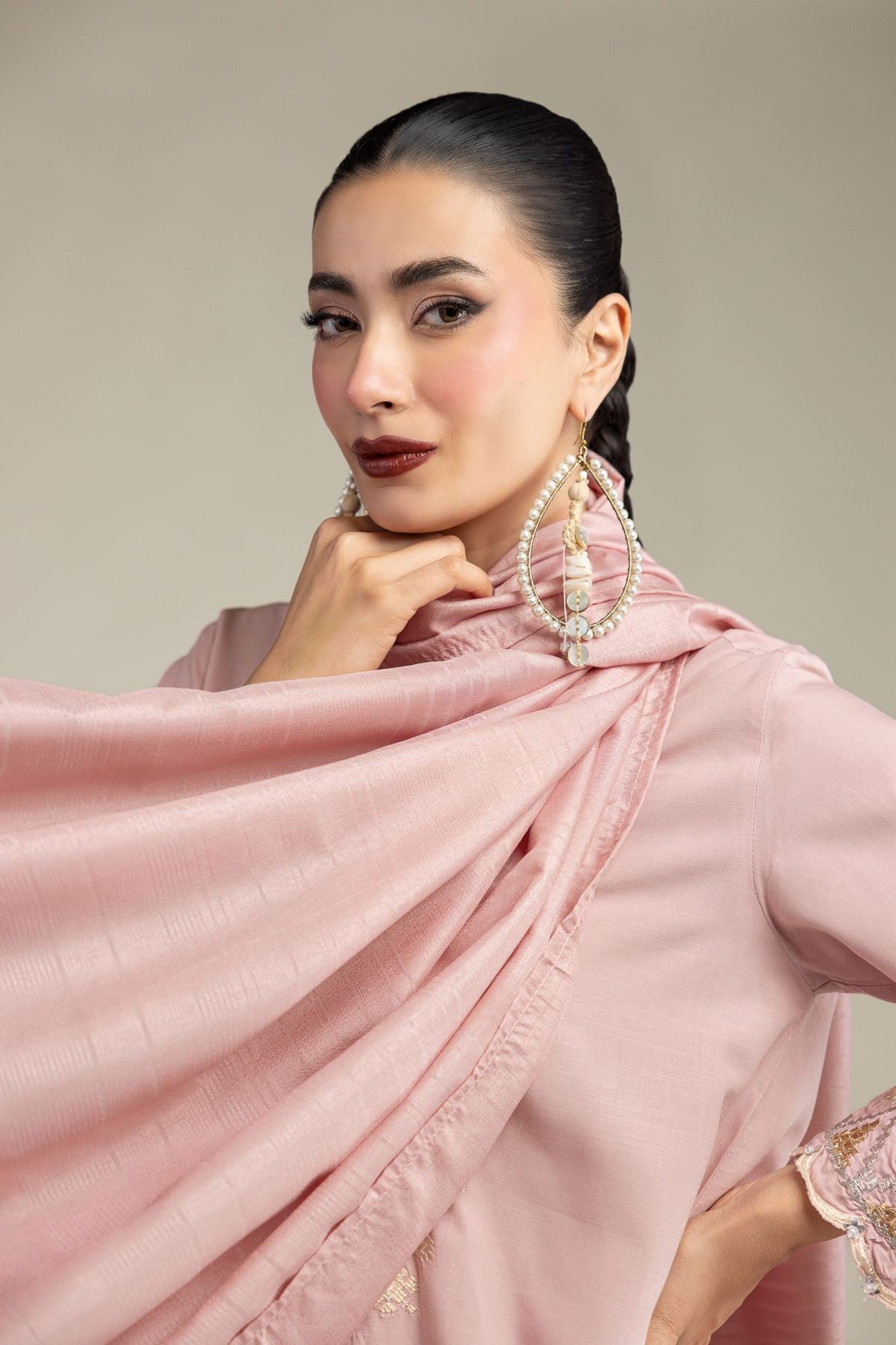 Light Pink Dupatta