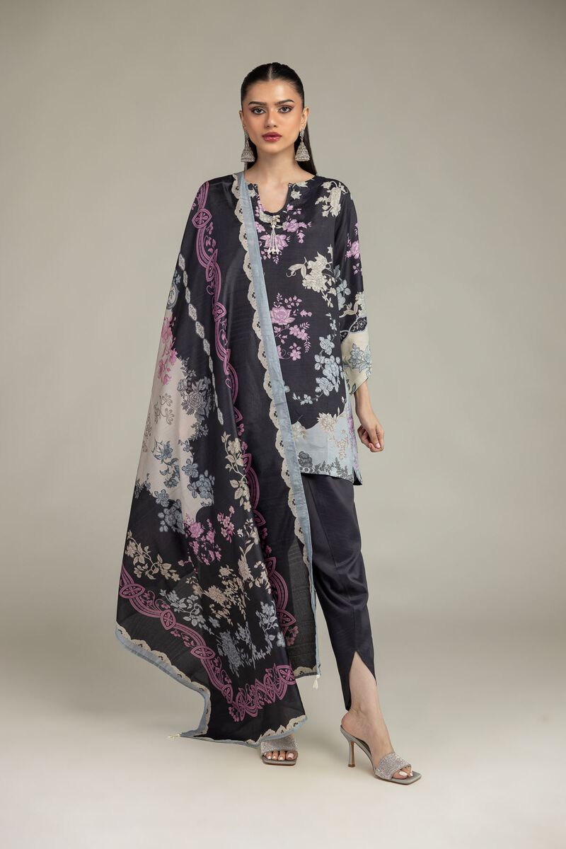 Short Black Kurta