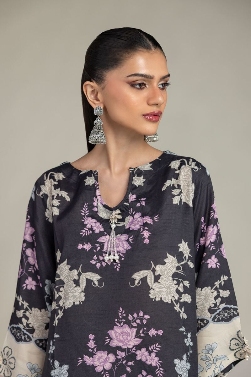 Short Black Kurta