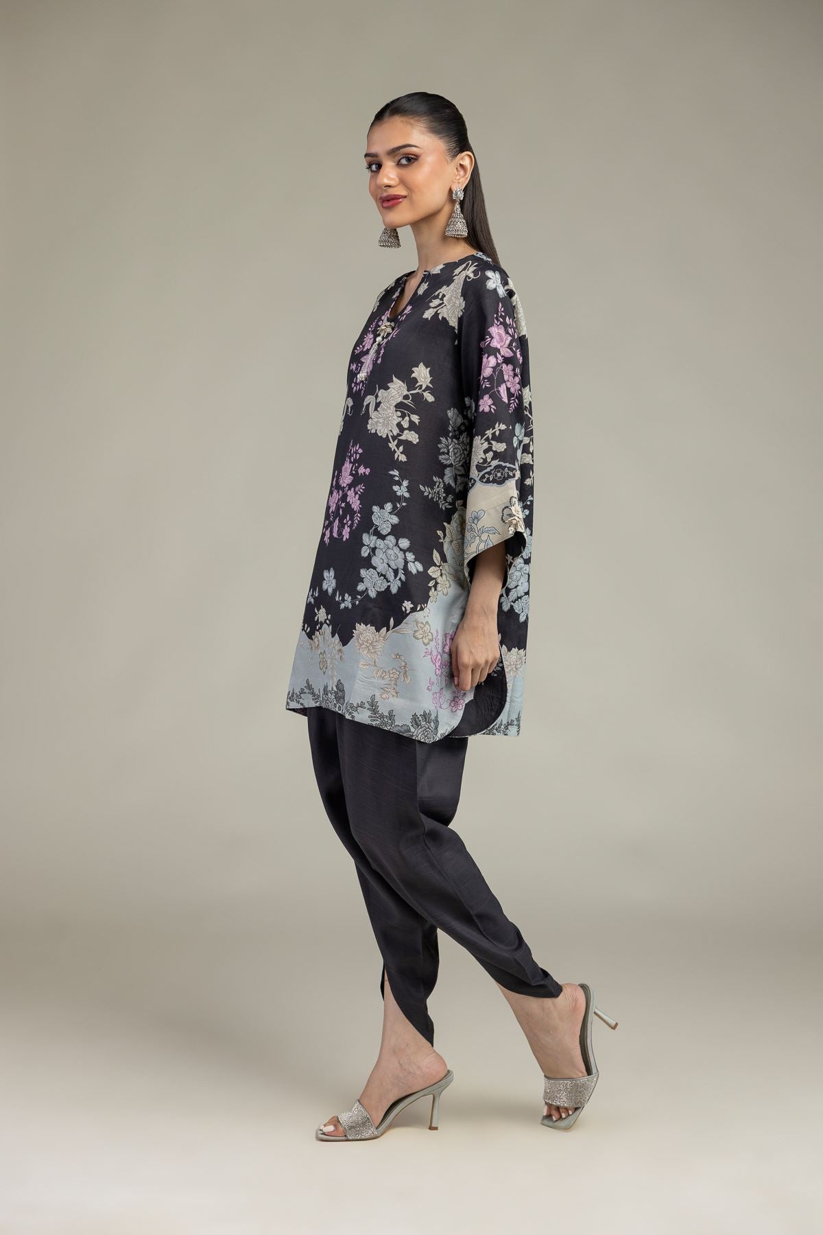 Short Black Kurta