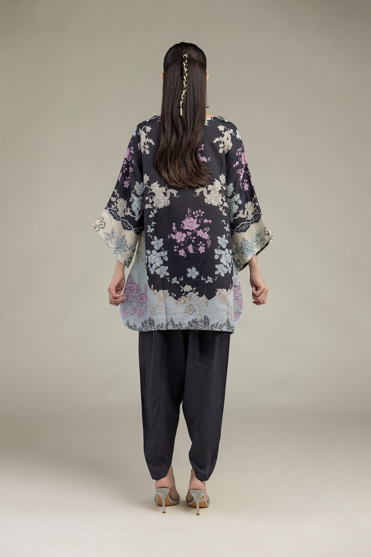Short Black Kurta