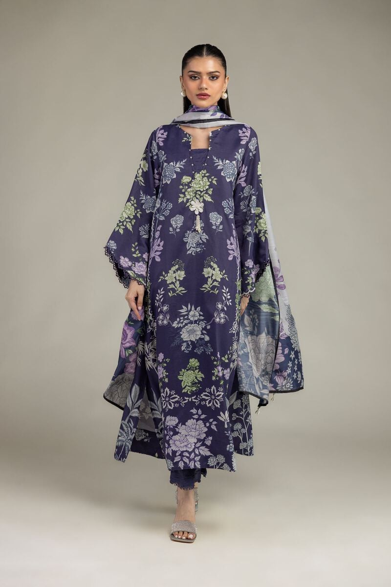 Navy Longline Kurta