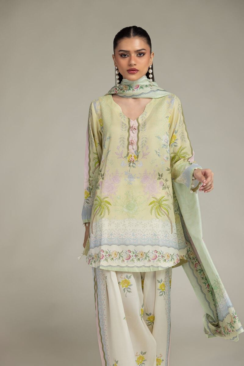 Floral Mint Dupatta