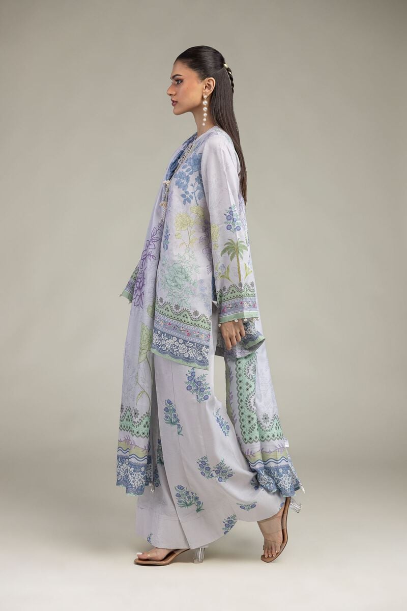Floral Silk Dupatta