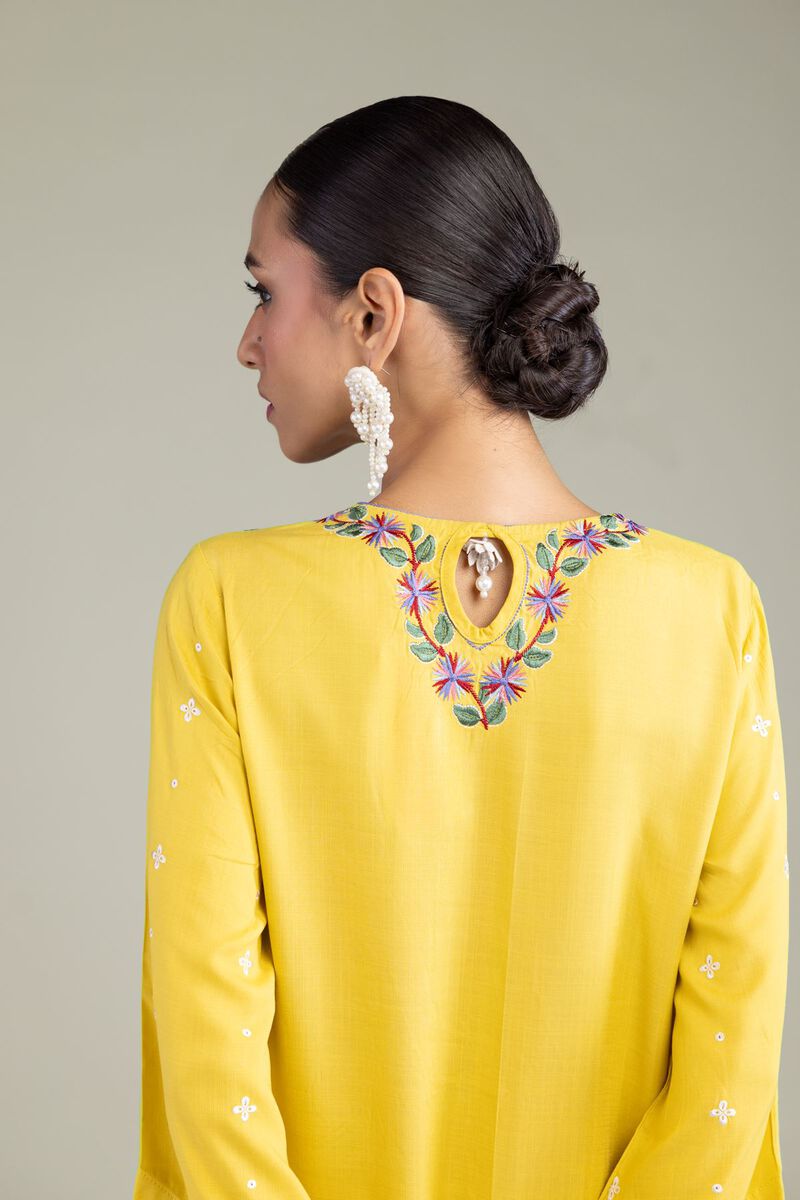 Floral Silk Kurta