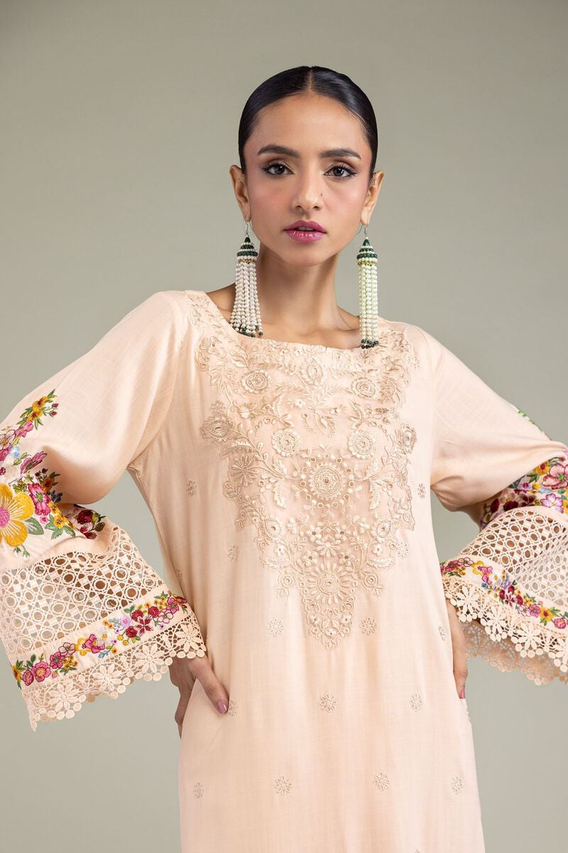 Floral Silk Kurta