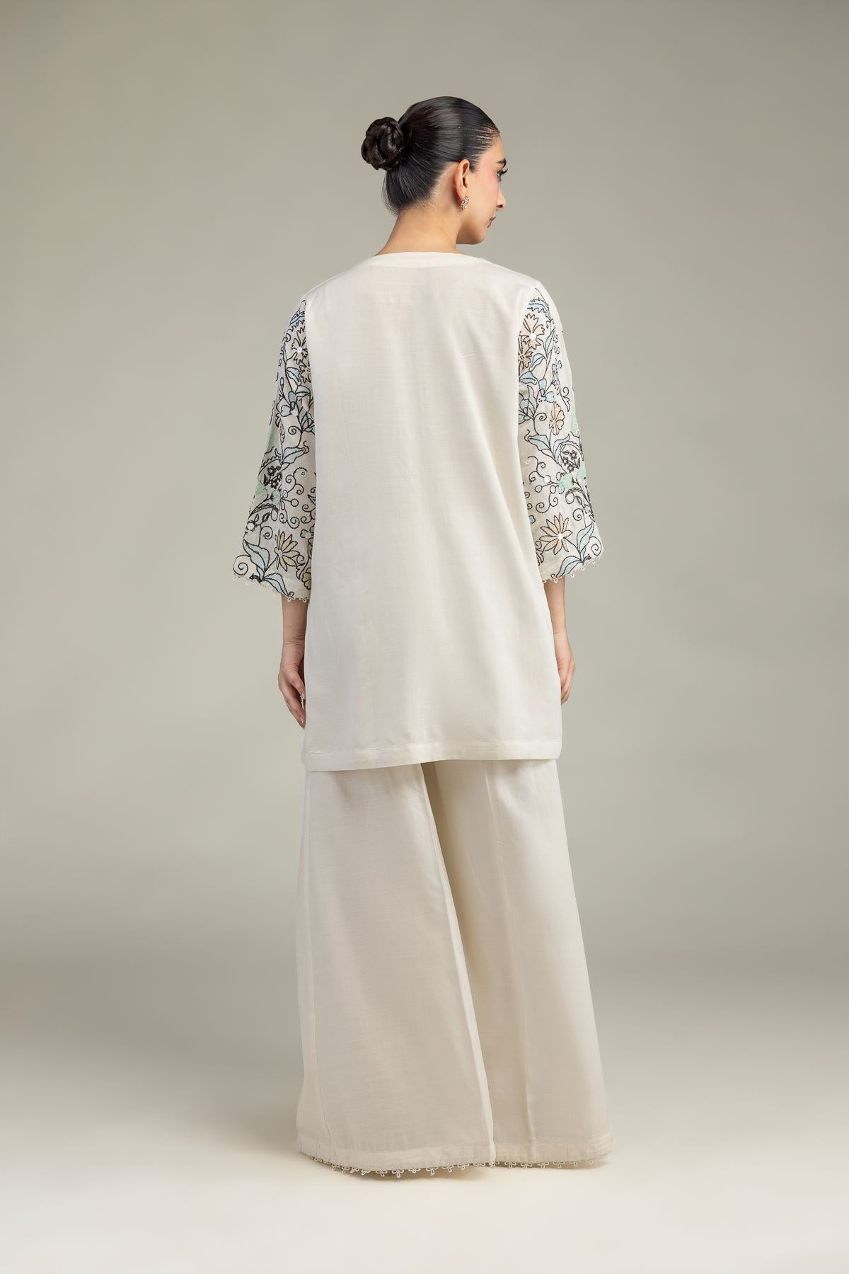 Short Floral Kurta