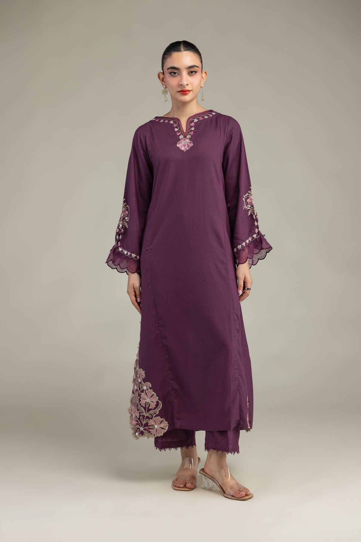 Raw Silk Pants