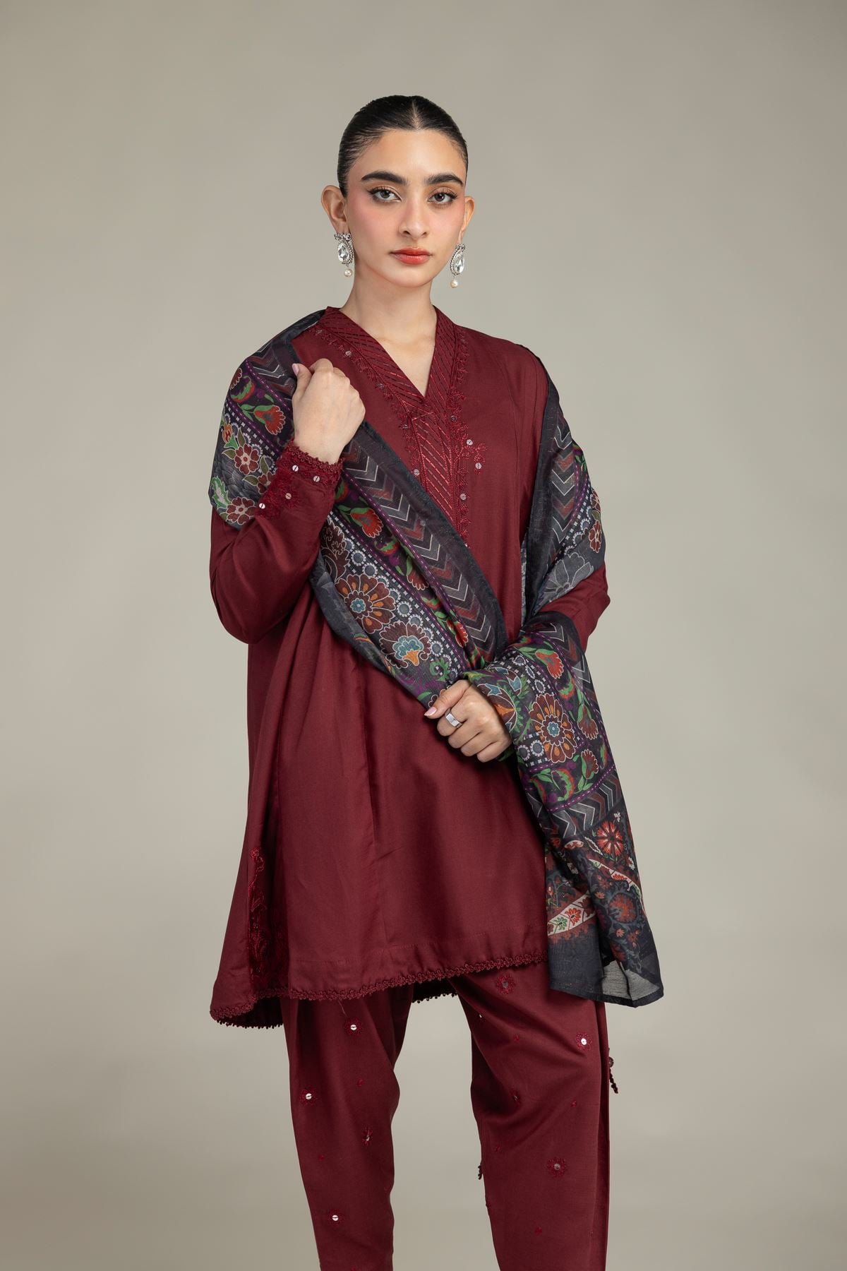 Floral Mesuri Dupatta