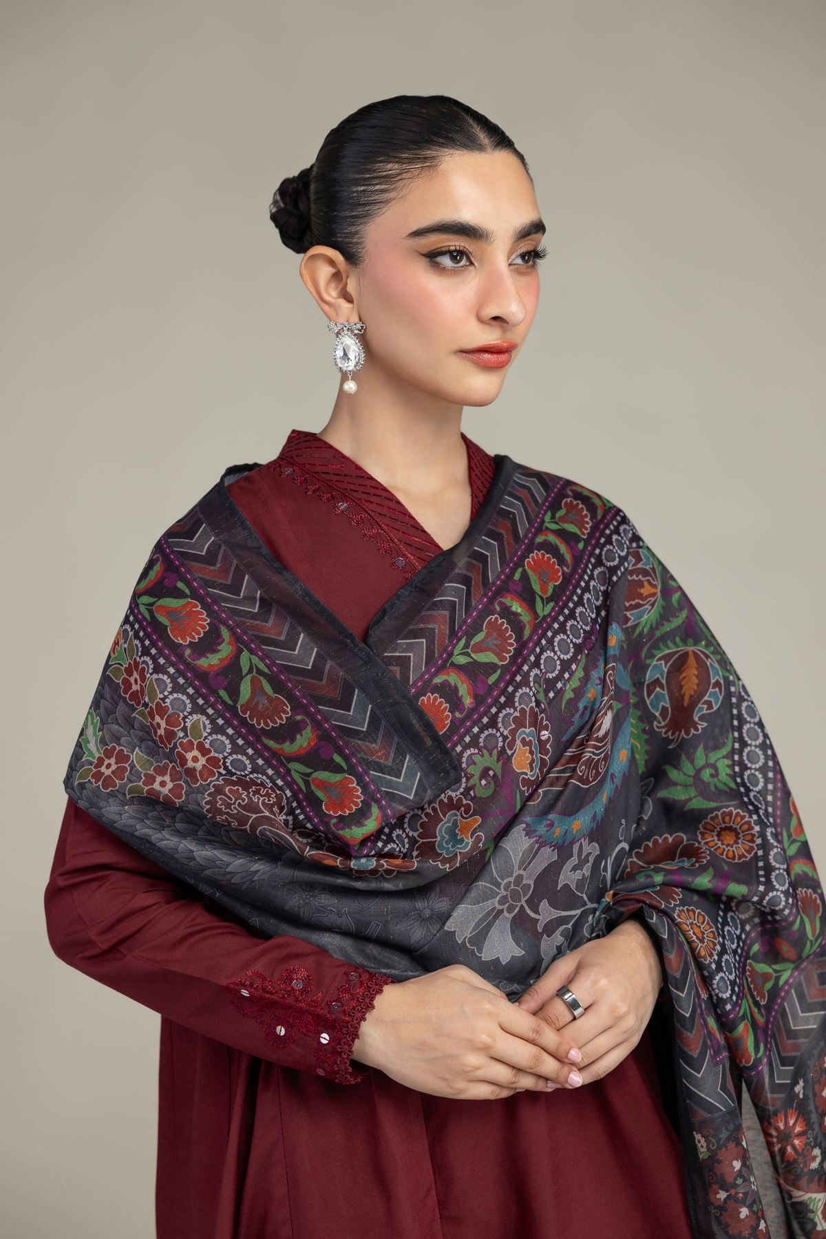 Floral Mesuri Dupatta