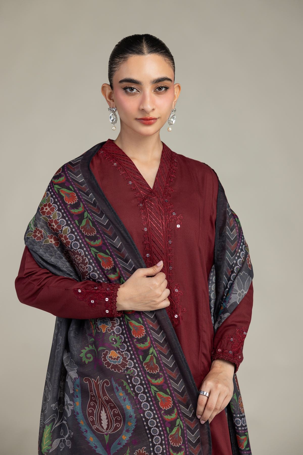 Floral Mesuri Dupatta