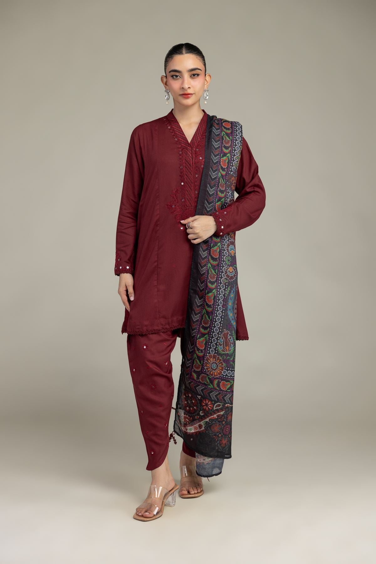 Floral Mesuri Dupatta