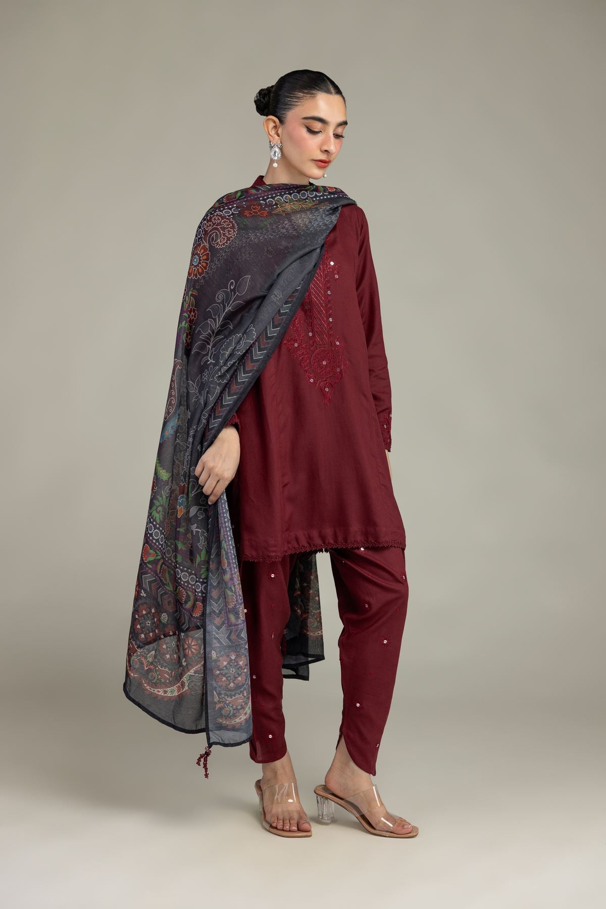 Floral Mesuri Dupatta