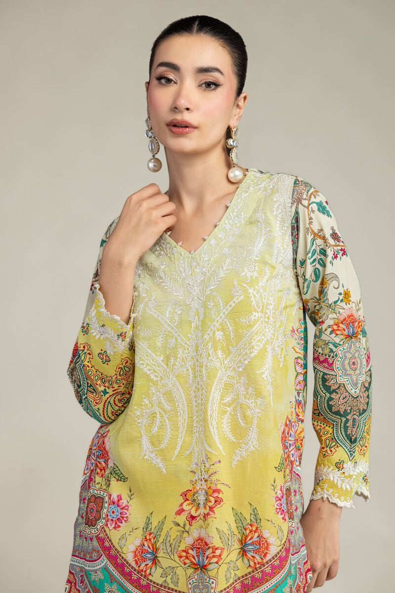 Short Floral Kurta