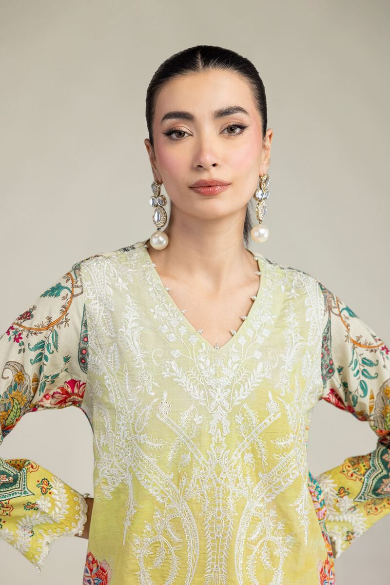 Short Floral Kurta