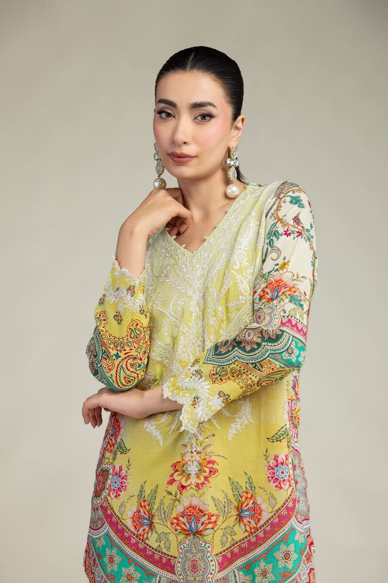 Short Floral Kurta