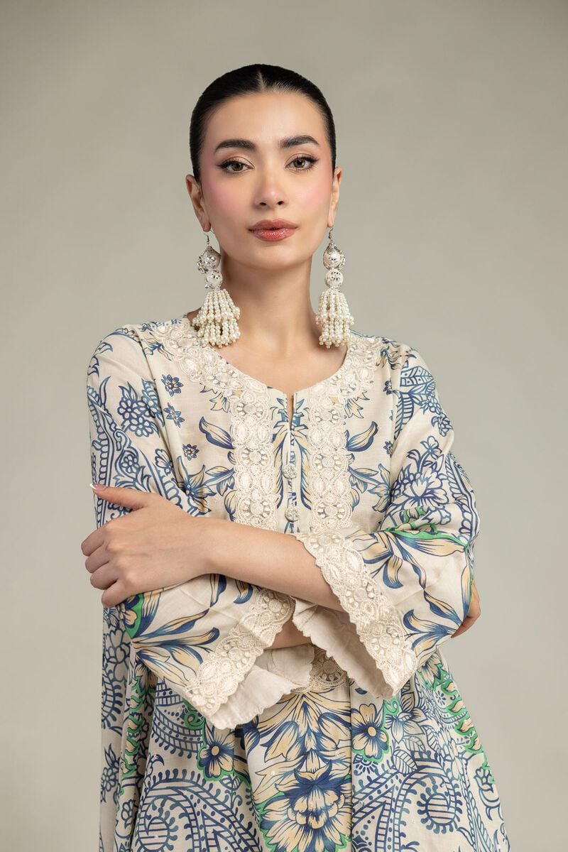 Floral Round-Neck Kurta