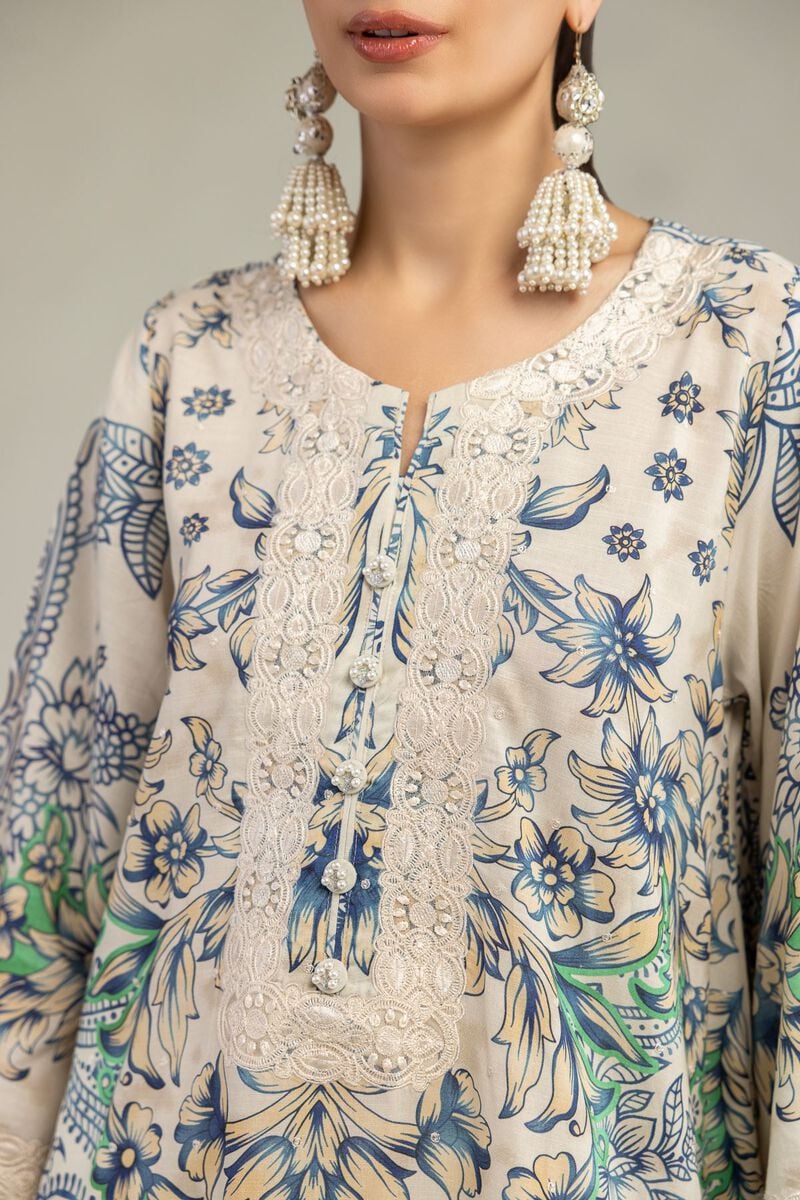 Floral Round-Neck Kurta