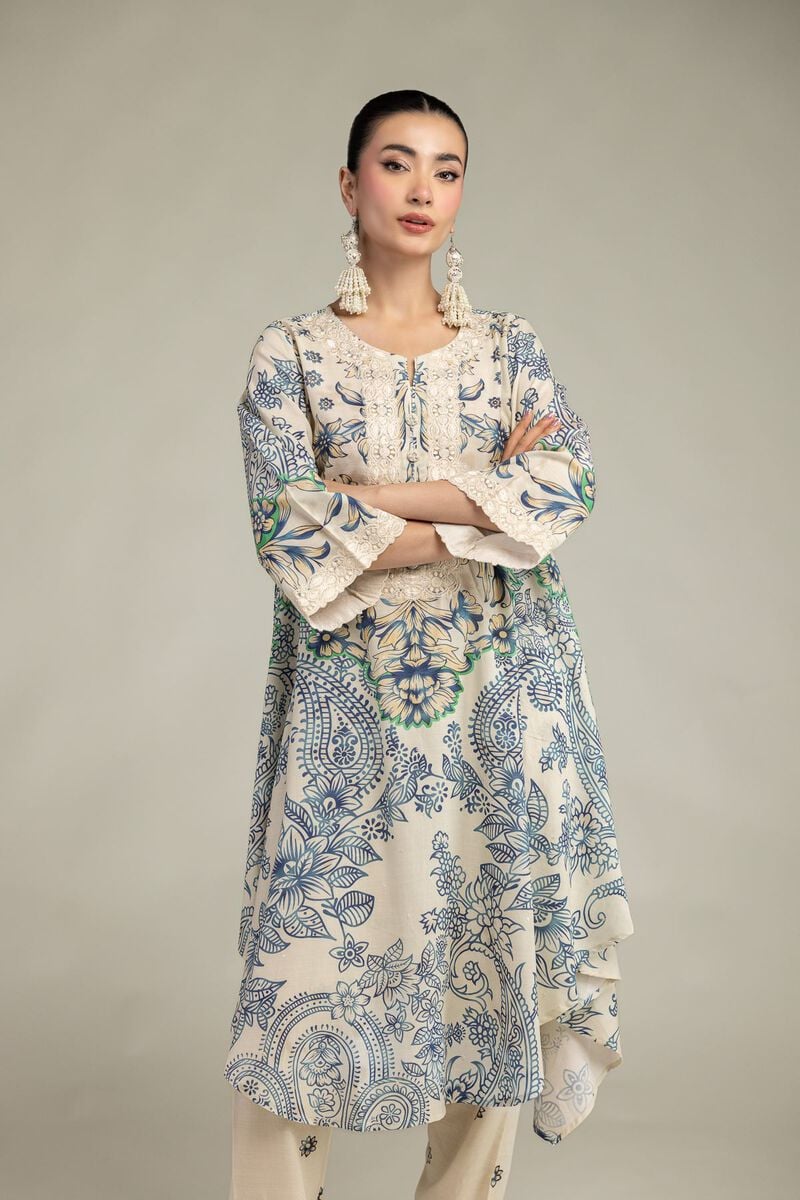 Floral Round-Neck Kurta