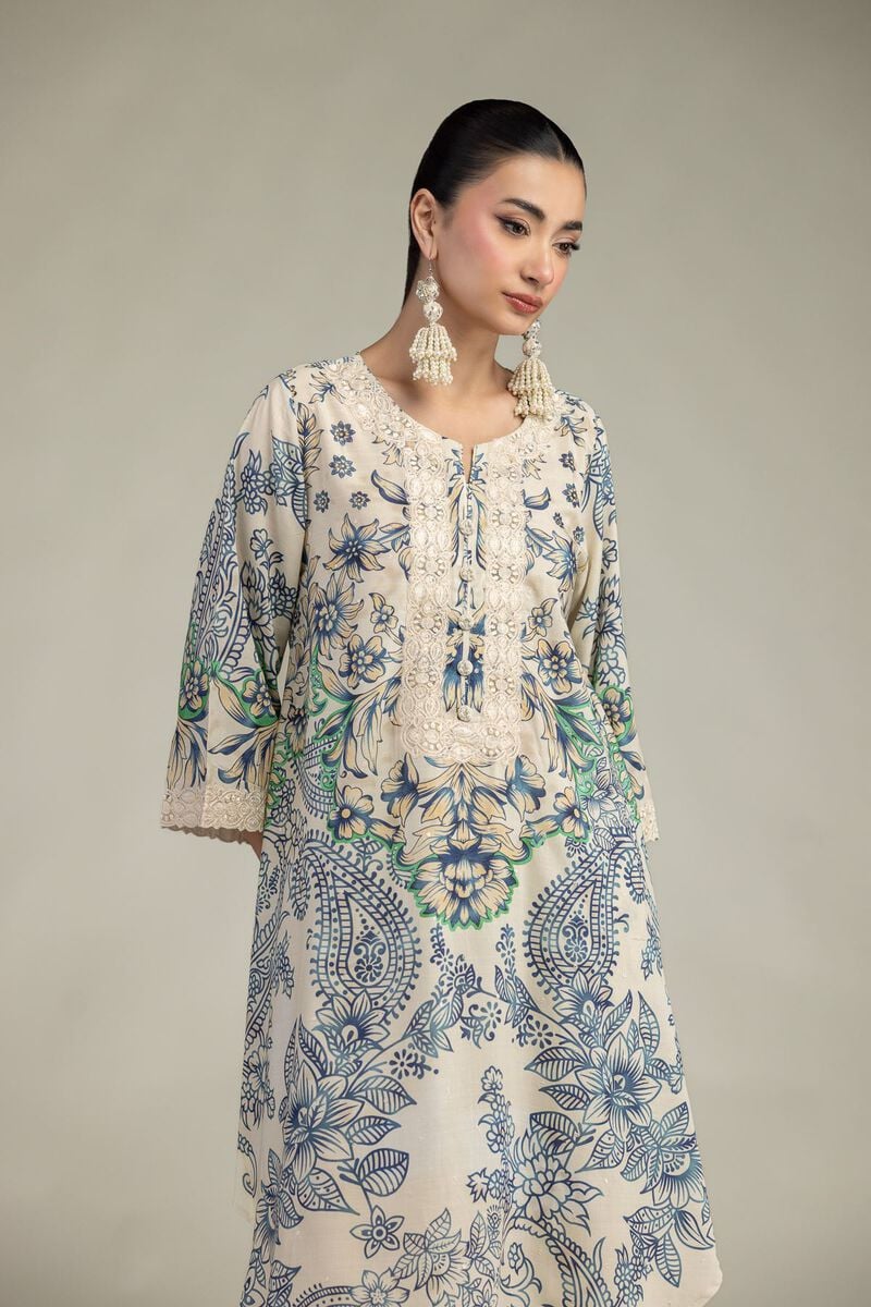 Floral Round-Neck Kurta