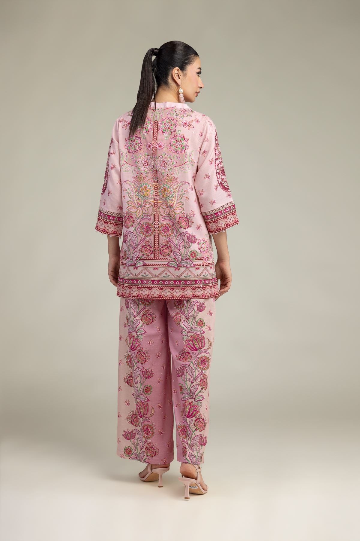 Short Floral Kurta
