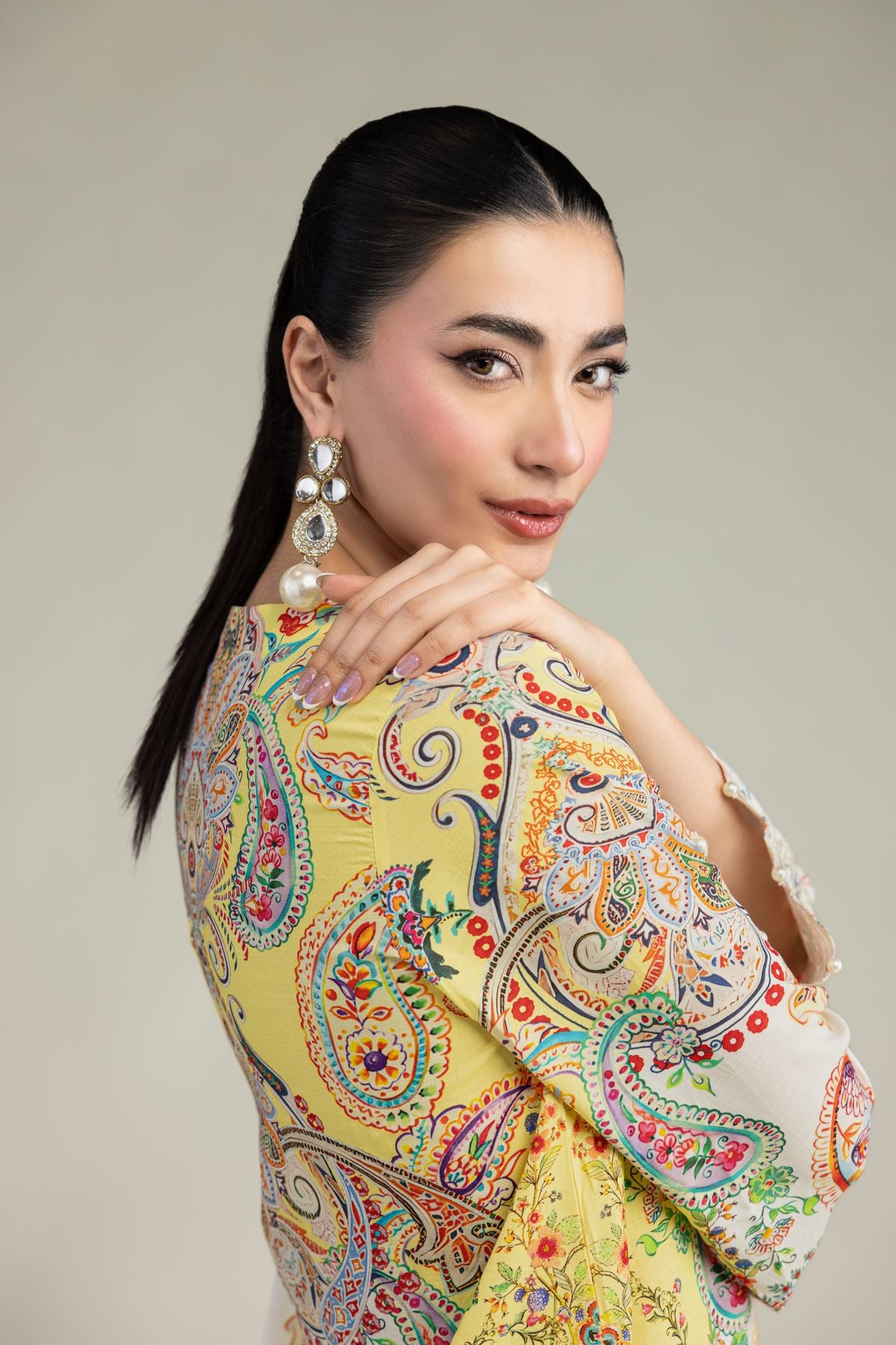 Short Silk Kurta