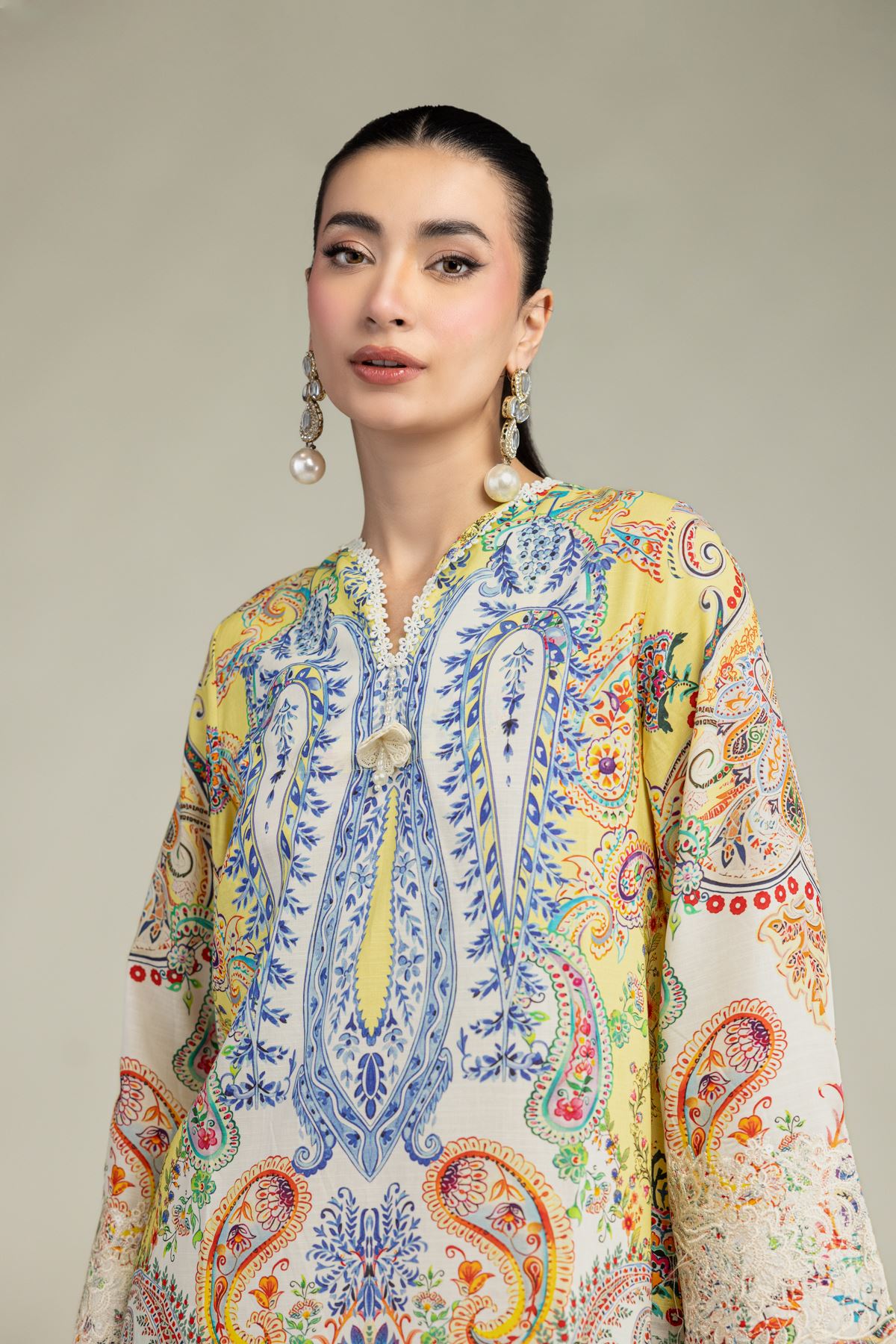 Short Silk Kurta