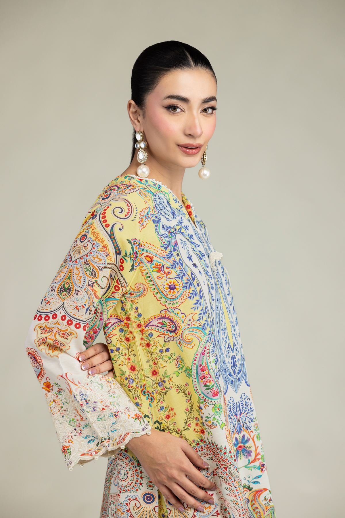 Short Silk Kurta