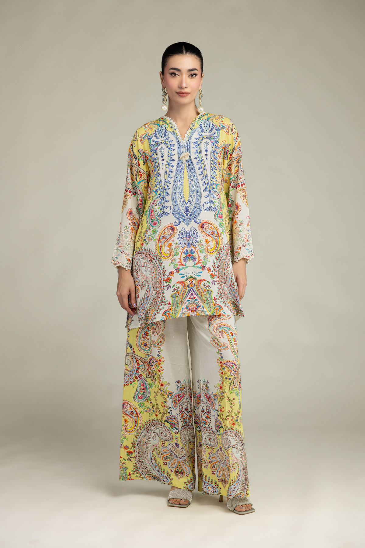 Short Silk Kurta