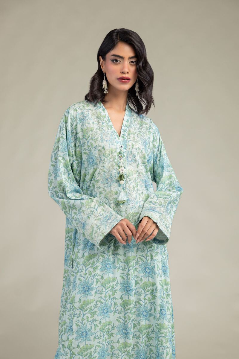 Long Floral Kurta