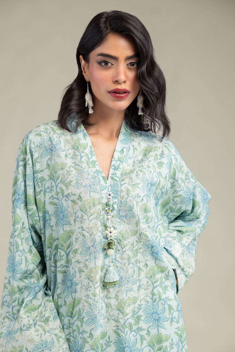 Long Floral Kurta