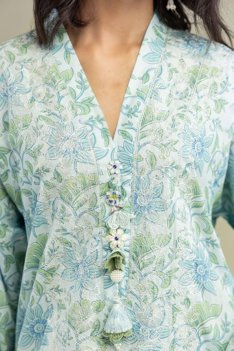 Long Floral Kurta