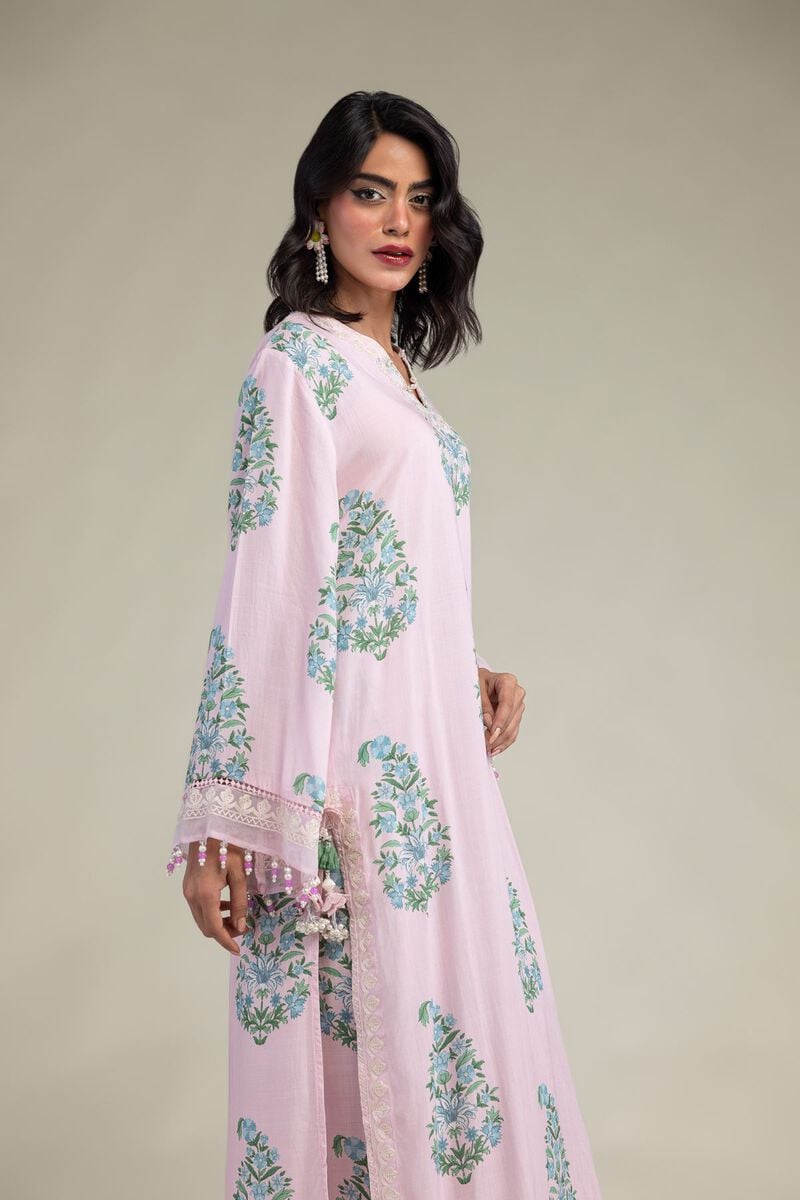 Long Pink Kurta