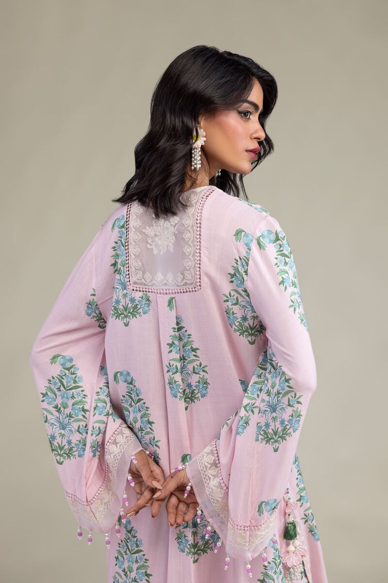 Long Pink Kurta