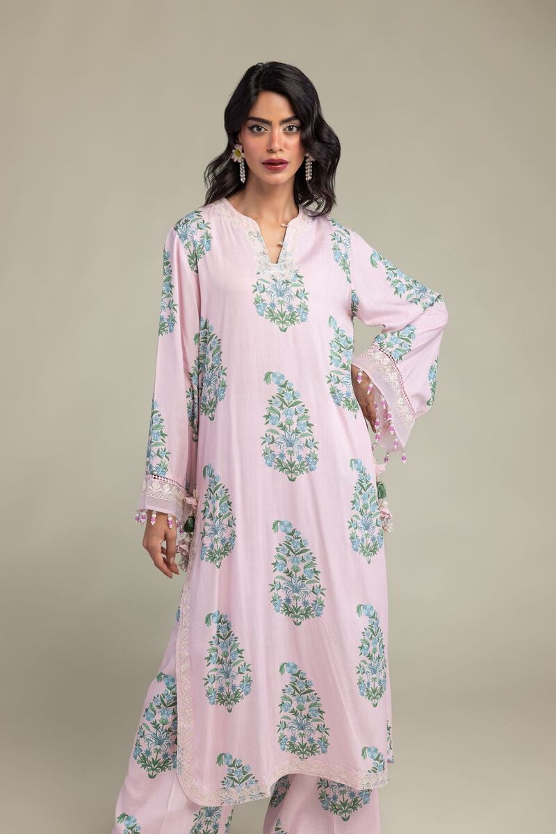 Long Pink Kurta