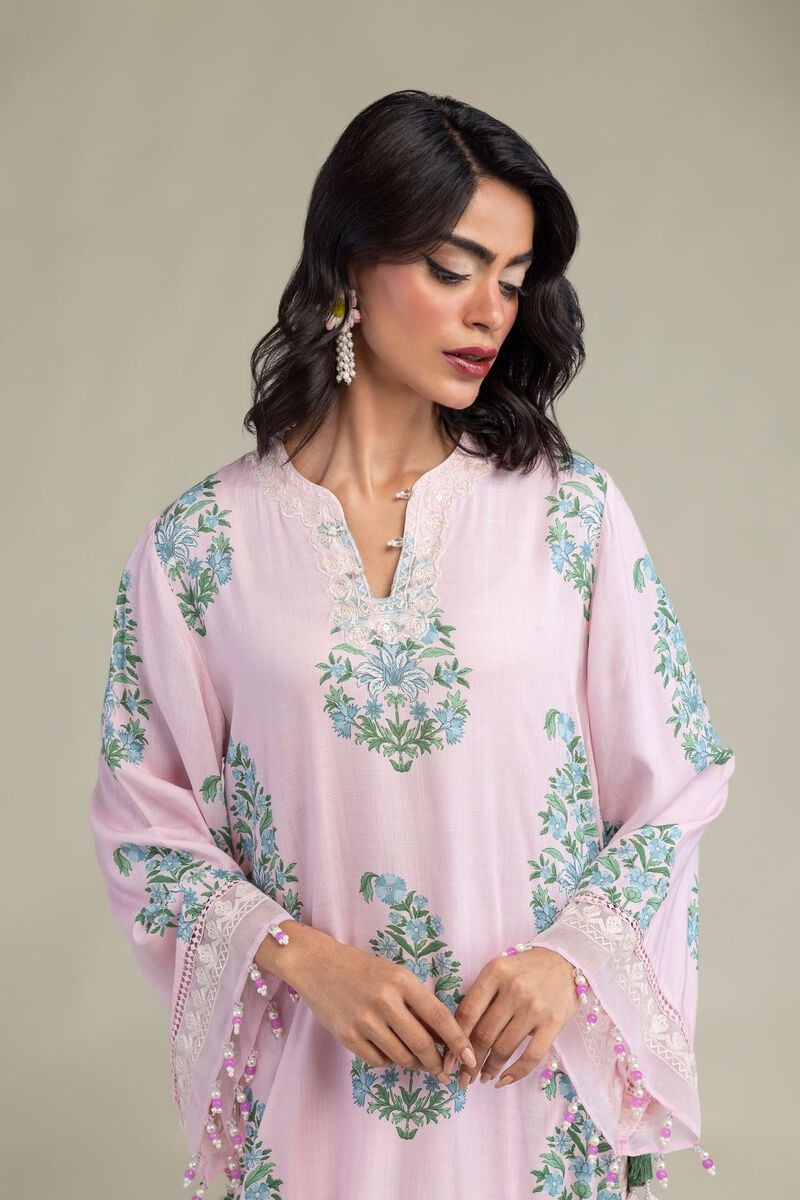 Long Pink Kurta
