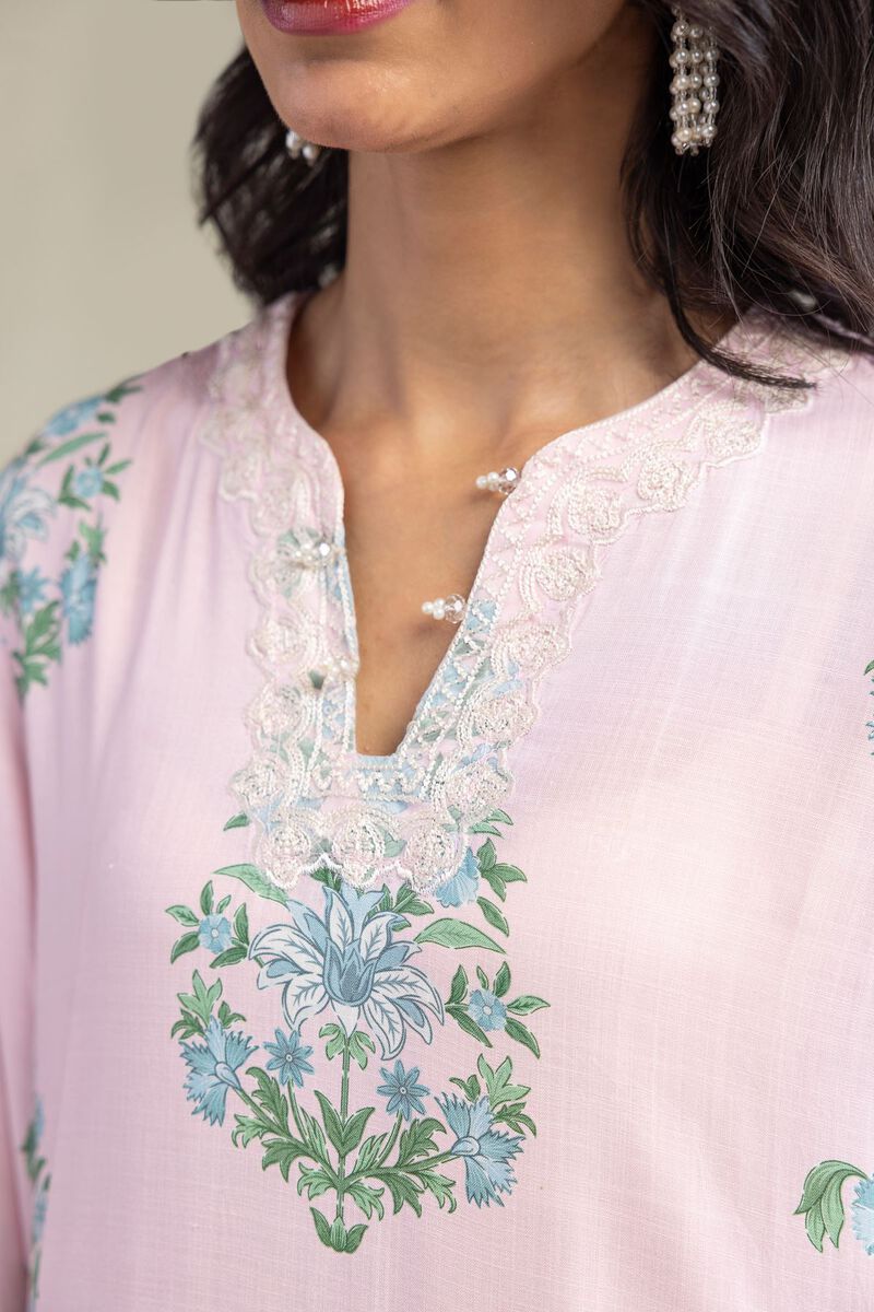 Long Pink Kurta