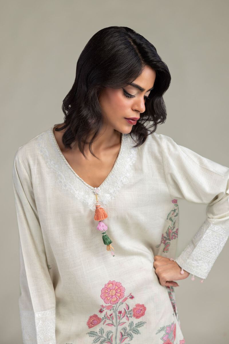Short Silk Kurta