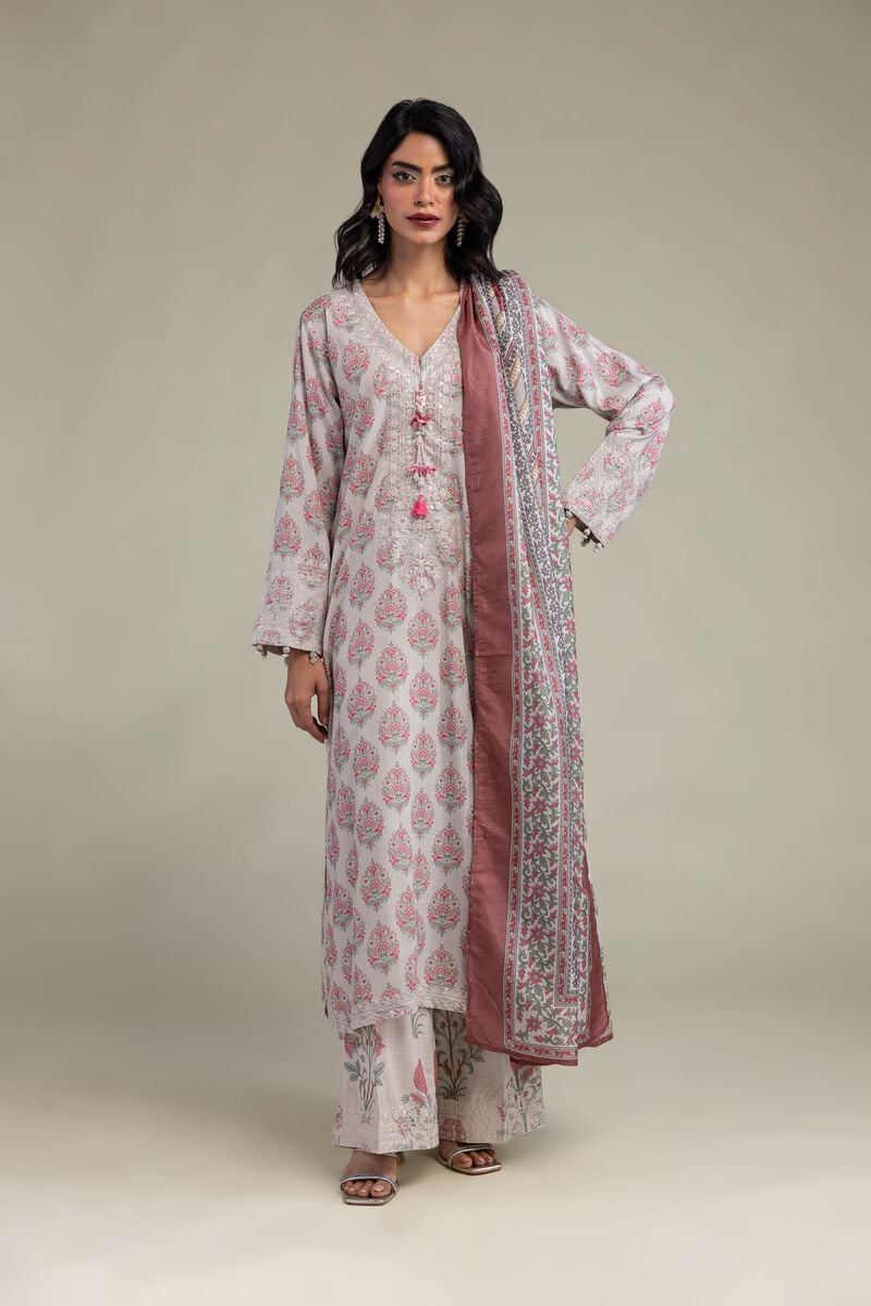 Silk Floral Pants