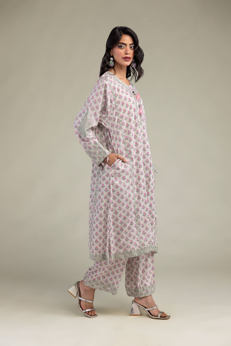 Floral Silk Pants