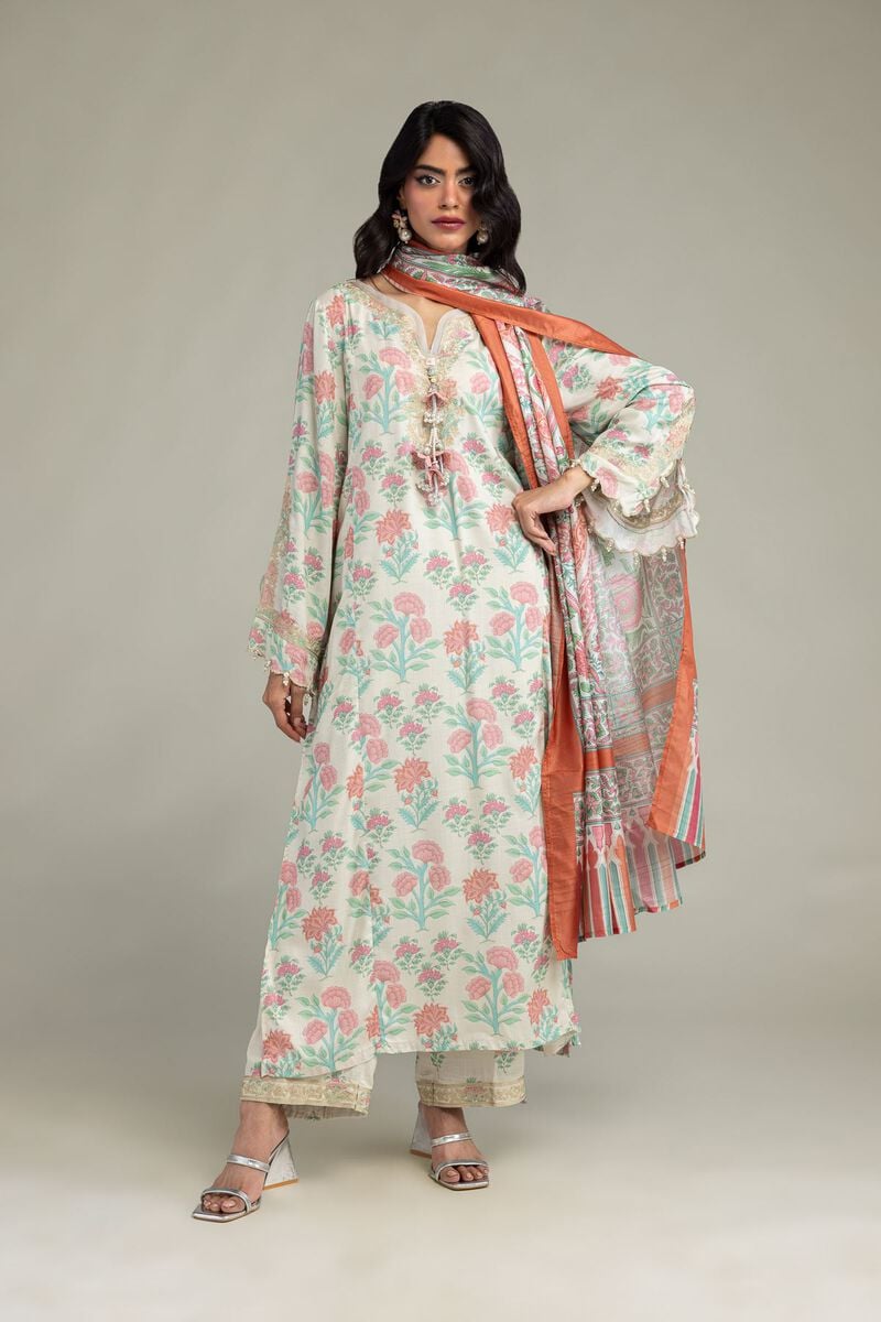 Floral Mesuri Dupatta