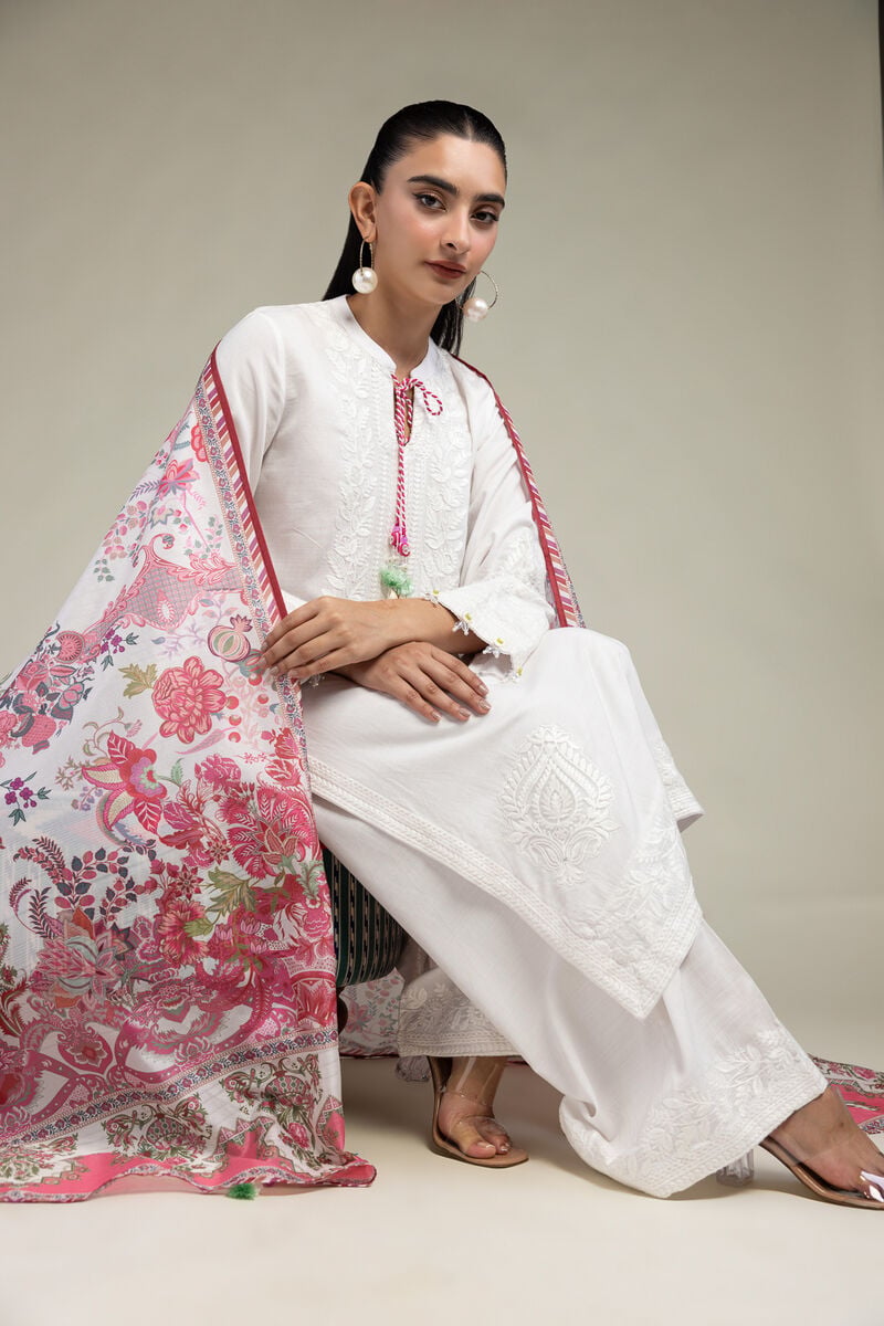 White Silk Kurta